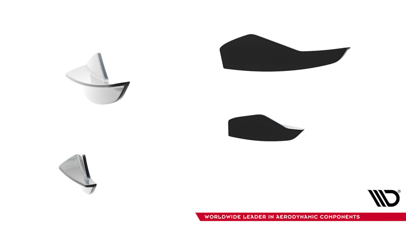 Maxton Design Stoßstangenflügel vorne (Canards) Audi A5 S-Line / S5 Sedan / Avant B10