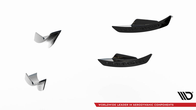 Maxton Design Stoßstangenflügel vorne (Canards) Ford Fiesta 7 ST Facelift