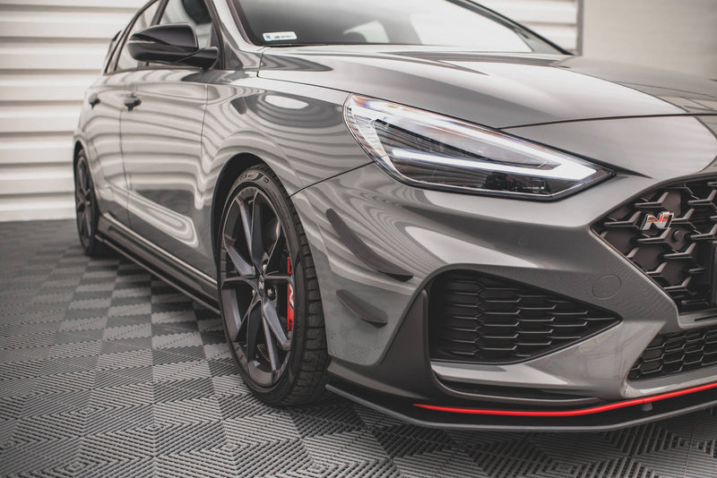 Maxton Design front bumper wings (canards) Hyundai I30 N / I30 N-Line Hatchback/Fastback Mk3 Facelift