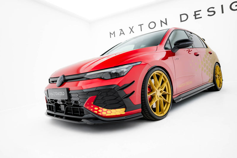Maxton Design Front Bumper Wings (Canards) Volkswagen Golf GTI Clubsport Mk8 Facelift