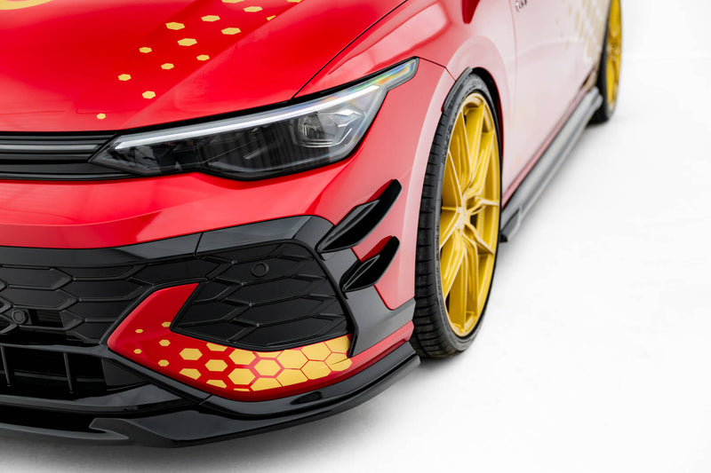 Maxton Design Front Bumper Wings (Canards) Volkswagen Golf GTI Clubsport Mk8 Facelift