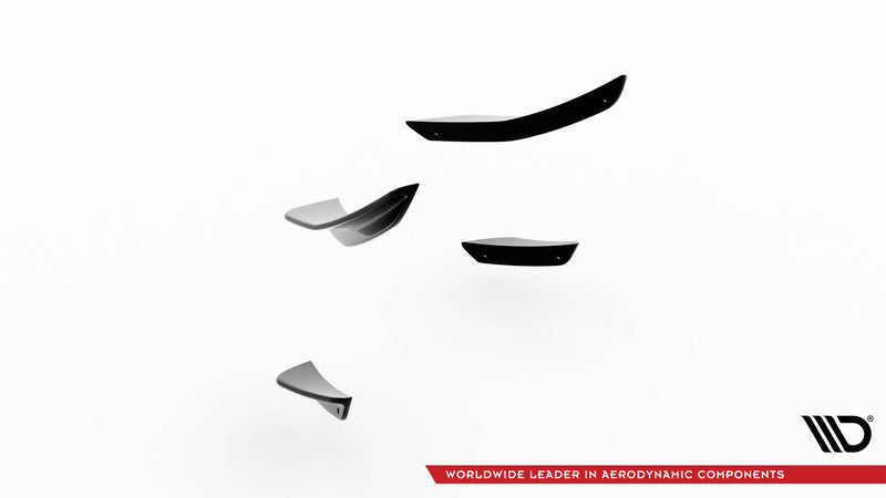 Maxton Design Stoßstangenflügel vorne (Canards) Volkswagen Polo GTI Mk6 Facelift