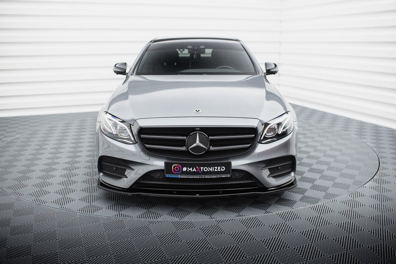 Maxton Design Splitter / Front Spoiler for Mercedes-Benz E43 AMG / AMG-Line Sedan / Estate W213 / S213