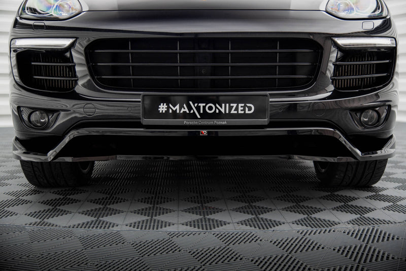Maxton Design Front Diffusor Porsche Cayenne Mk2 Facelift