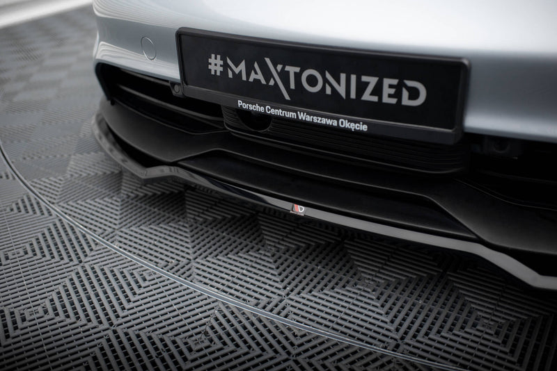 Maxton Design Front Diffuser for Porsche Taycan / Taycan 4 / Taycan 4S / Taycan GTS Mk1