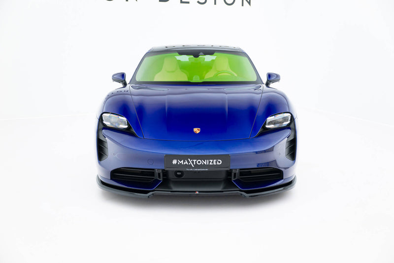 Maxton Design Front Diffusor Porsche Taycan Turbo S Mk1
