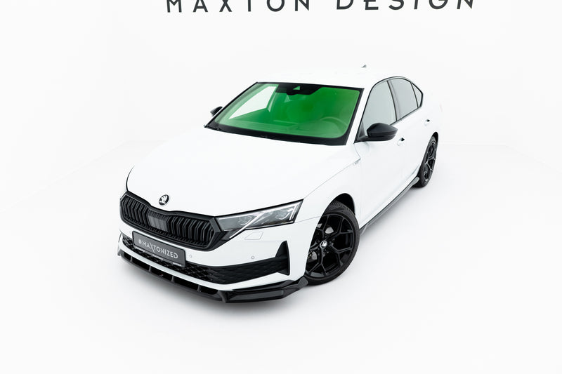 Maxton Design Front Diffusor Skoda Octavia Sportline Liftback / Combi Mk4 Facelift