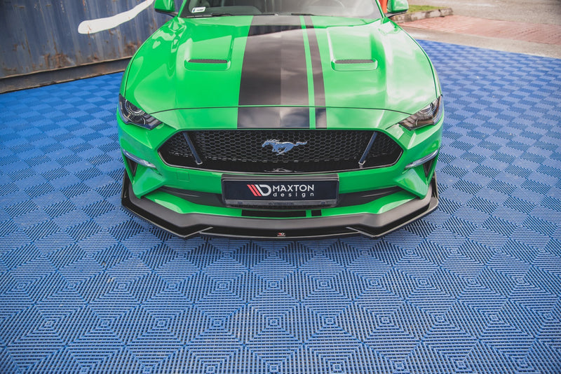 Maxton Design Front Diffusor V.1 + Flaps Ford Mustang GT Mk6 Facelift