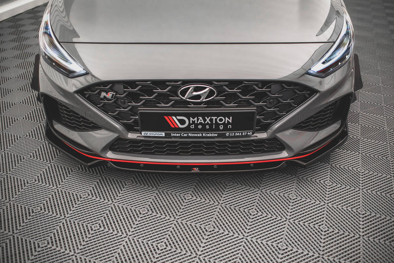 Maxton Design Front Diffusor V.1 + Flaps Hyundai I30 N / I30 N-Line Hatchback/Fastback Mk3 Facelift