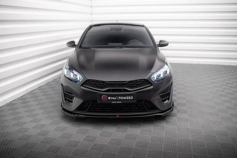 Maxton Design Front Diffuser V.1 for Kia Proceed GT Mk3 Facelift / Ceed GT / GT-Line Mk1 Facelift