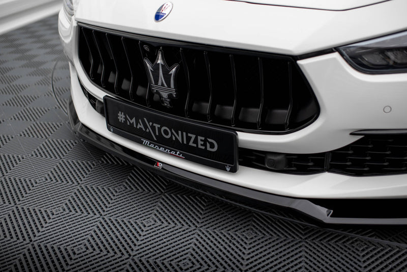 Maxton Design Front Diffusor V.1 Maserati Ghibli Mk3 Facelift