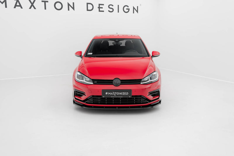 Maxton Design Front Diffuser V.1 Volkswagen Golf R / R-Line Mk7 Facelift