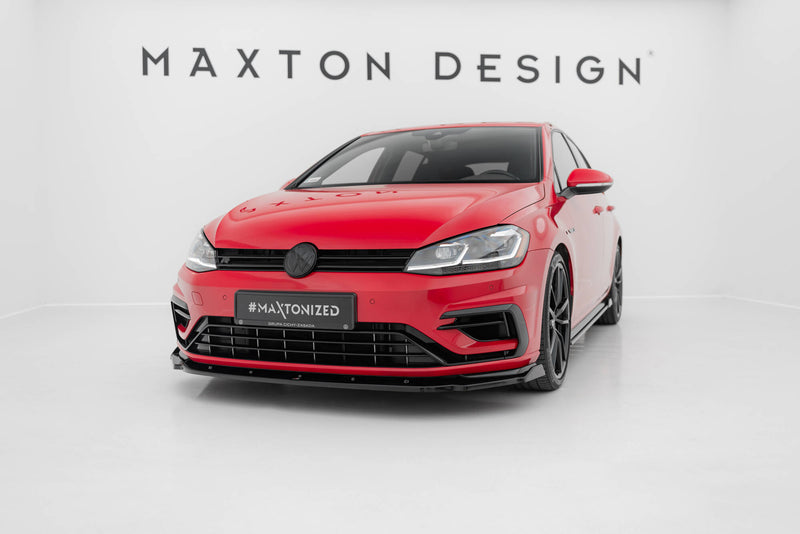 Maxton Design Front Diffuser V.1 Volkswagen Golf R / R-Line Mk7 Facelift