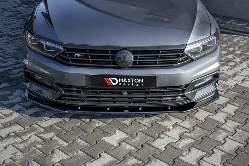Maxton Design Splitter / Front Splitter V.1 Volkswagen Passat R-Line B8