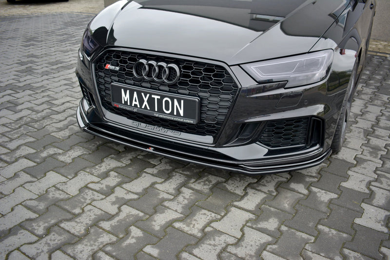 Maxton Design Splitter / Front Splitter V.2 Audi RS3 8V FL Sportback