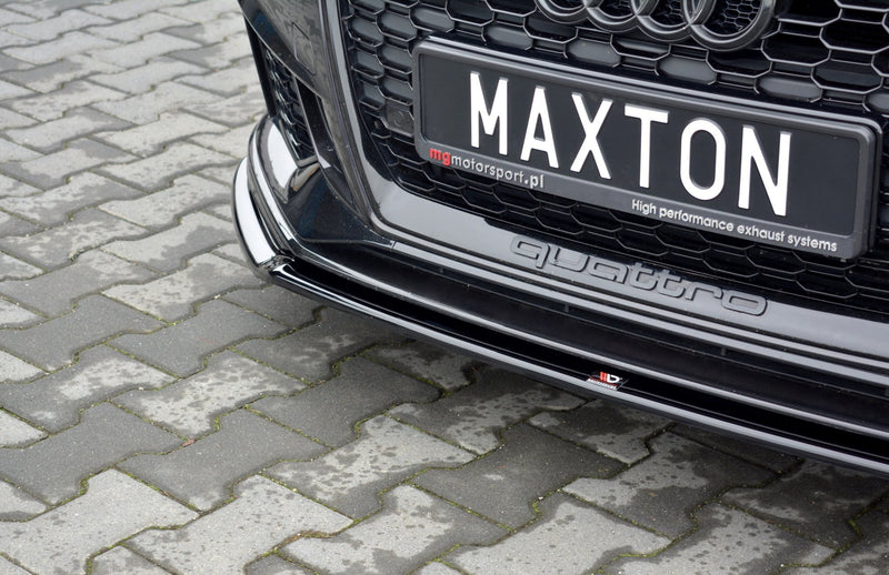Maxton Design Splitter / Front Splitter V.2 Audi RS3 8V FL Sportback