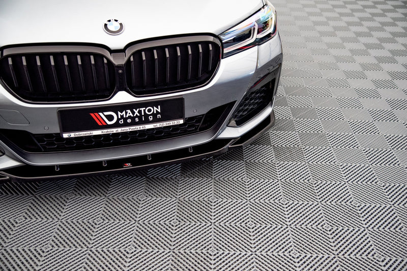 Maxton Design Front Diffuser V.2 for BMW 5 Series M-Pack / M550i / M550d G30 Facelift