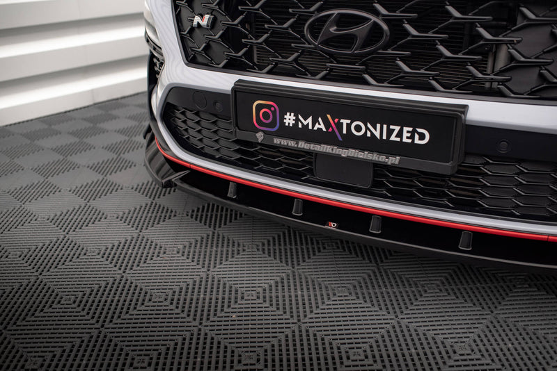 Maxton Design Front Diffusor V.2 + Flaps Hyundai Kona N Mk1