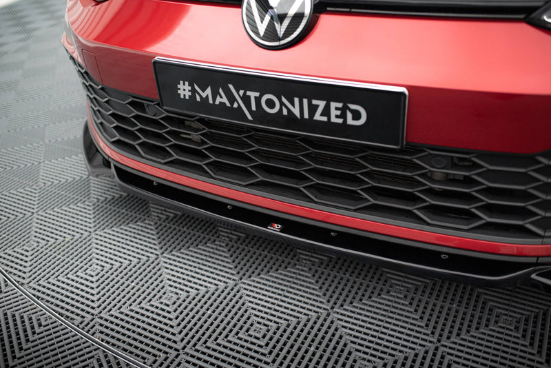 Maxton Design Front Diffusor V.2 + Flaps Volkswagen Golf GTI / GTE / GTD / R-Line Mk8