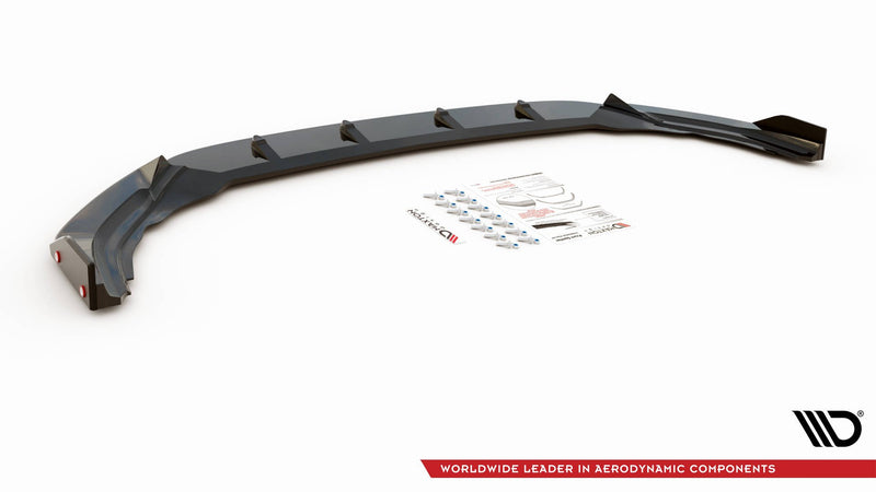 Maxton Design Front Diffusor V.2 + Flaps Volkswagen Golf R Mk8