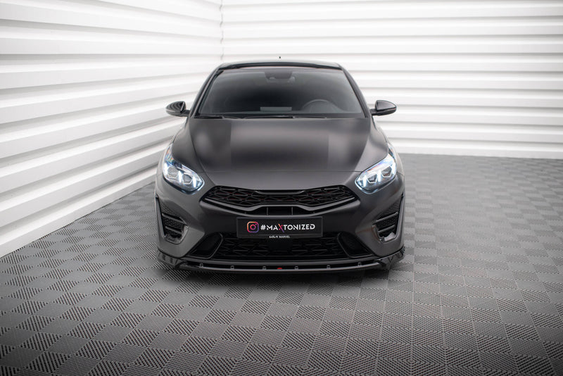 Maxton Design Front Diffuser V.2 for Kia Proceed GT Mk3 Facelift / Ceed GT / GT-Line Mk1 Facelift