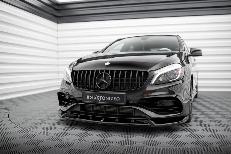 Maxton Design Front Diffusor V.2 Mercedes-Benz A AMG-Line W176 Facelift