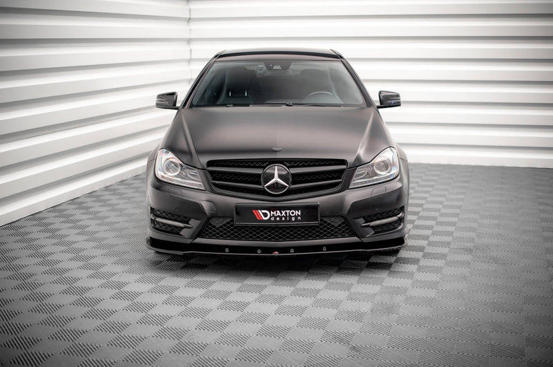 Maxton Design Front Diffuser V.2 for Mercedes-Benz C Coupe / Sedan / Estate AMG-Line C204 / W204 Facelift / S204 Facelift