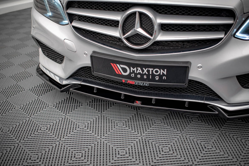 Maxton Design Front Diffusor V.2 Mercedes-Benz E AMG-Line Sedan W212 Facelift