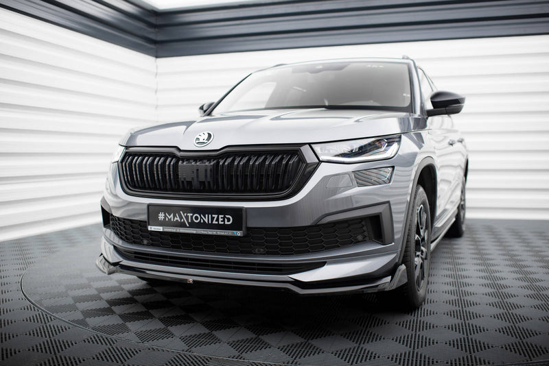 Maxton Design Front Diffuser V.2 Skoda Kodiaq Sportline Mk1 Facelift