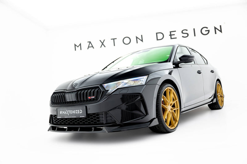 Maxton Design Front Diffusor V.2 Skoda Octavia RS Liftback / Combi Mk4 Facelift