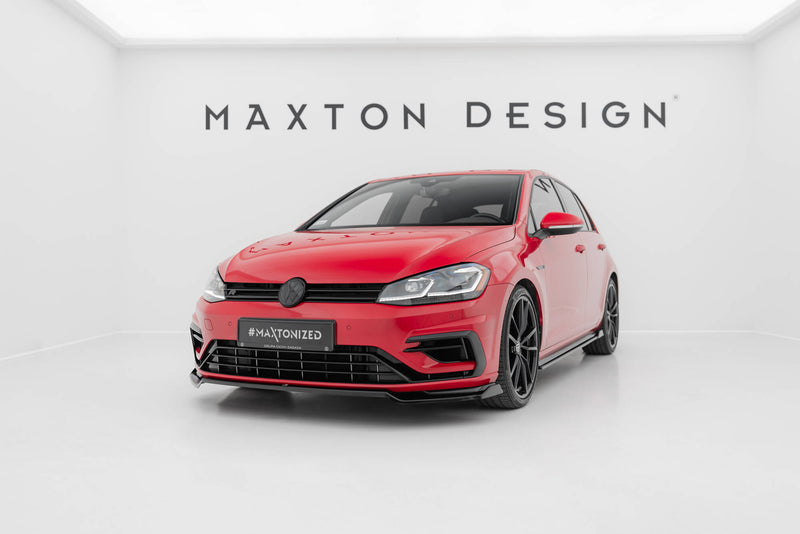 Maxton Design Front Diffuser V.2 Volkswagen Golf R / R-Line Mk7 Facelift