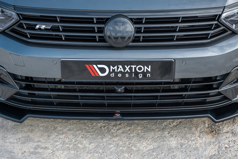 Maxton Design Splitter / Frontansatz V.2 Volkswagen Passat R-Line B8