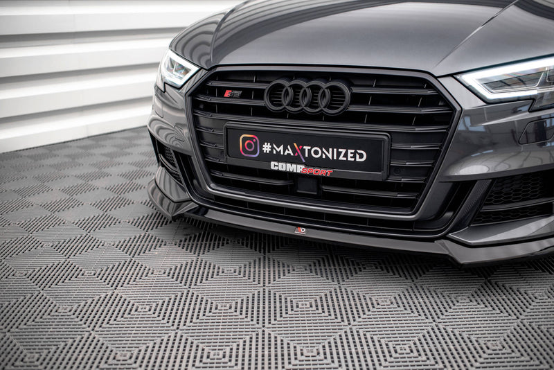Maxton Design Front Diffusor V.3 Audi S3 / A3 S-Line Sportback 8V Facelift