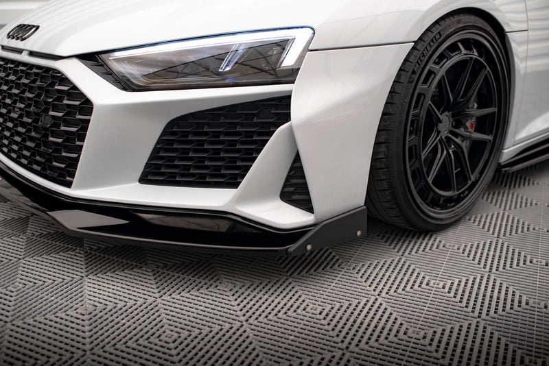 Maxton Design Front Diffuser V.3 + Flaps Audi R8 Mk2 Facelift
