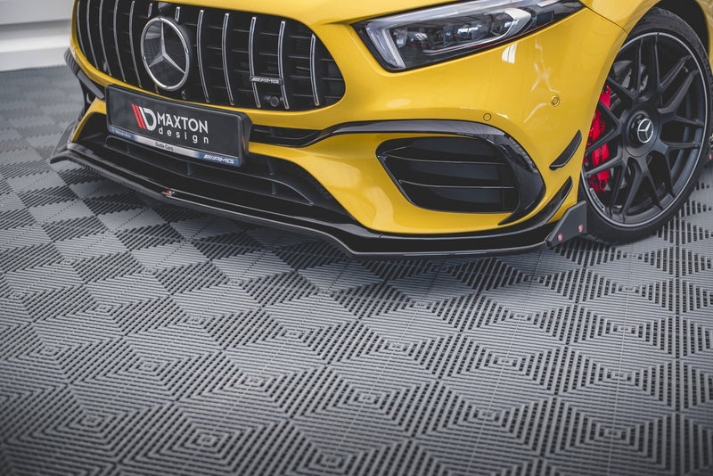 Maxton Design Front Diffusor V.3 + Flaps Mercedes-AMG A 45 S Aero Pack W177