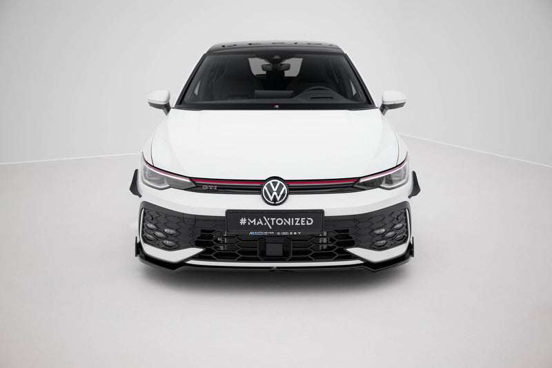 Maxton Design Front Diffusor V.3 + Flaps Volkswagen Golf GTI / GTE / R-Line Mk8 Facelift