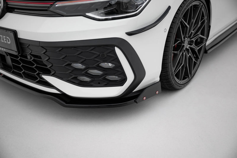 Maxton Design Front Diffusor V.3 + Flaps Volkswagen Golf GTI / GTE / R-Line Mk8 Facelift