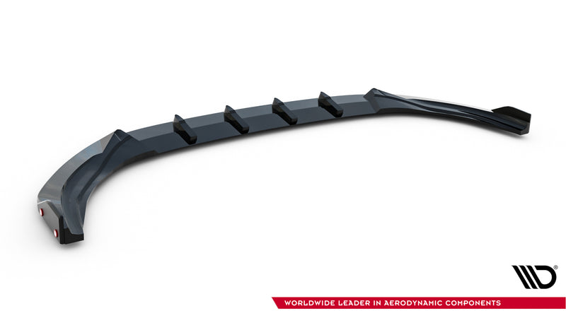 Maxton Design Front Diffusor V.3 + Flaps Volkswagen Golf R Mk8 Facelift