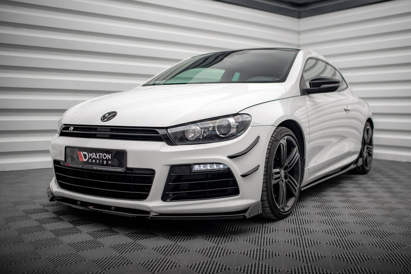 Maxton Design Front Diffusor V.3 + Flaps Volkswagen Scirocco R Mk3