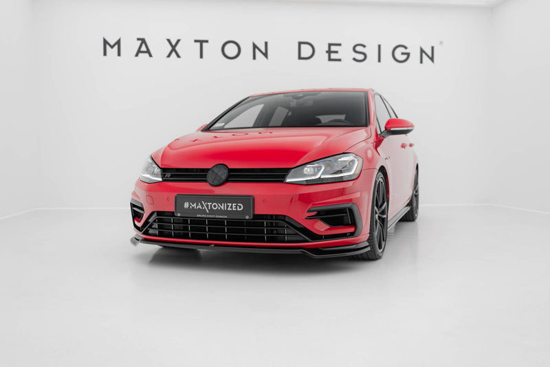 Maxton Design Front Diffuser V.3 Volkswagen Golf R / R-Line Mk7 Facelift