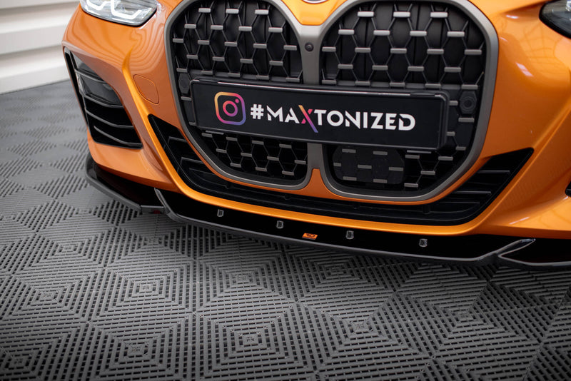 Maxton Design Front Diffuser V.4 for BMW 4 Series M-Pack / M440i G22 / G23 / G22 Facelift / G23 Facelift