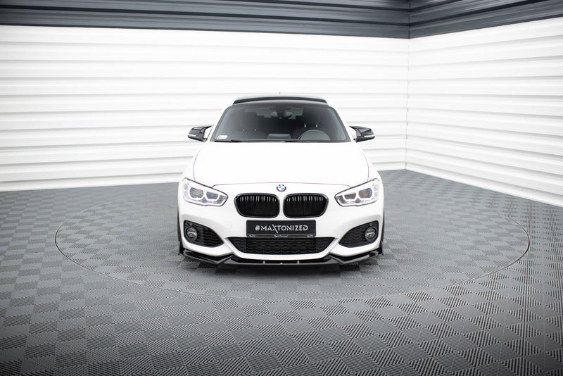 Maxton Design Front Diffusor V.5 + Flaps BMW 1 M-Pack / M140i F20 Facelift