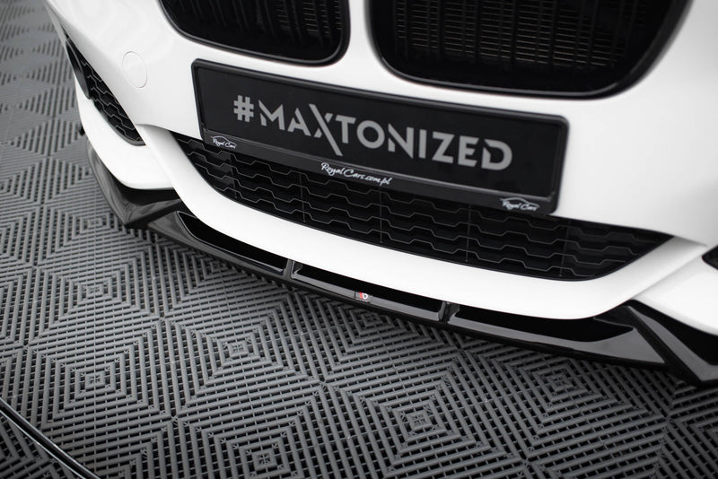 Maxton Design Front Diffusor V.5 + Flaps BMW 1 M-Pack / M140i F20 Facelift