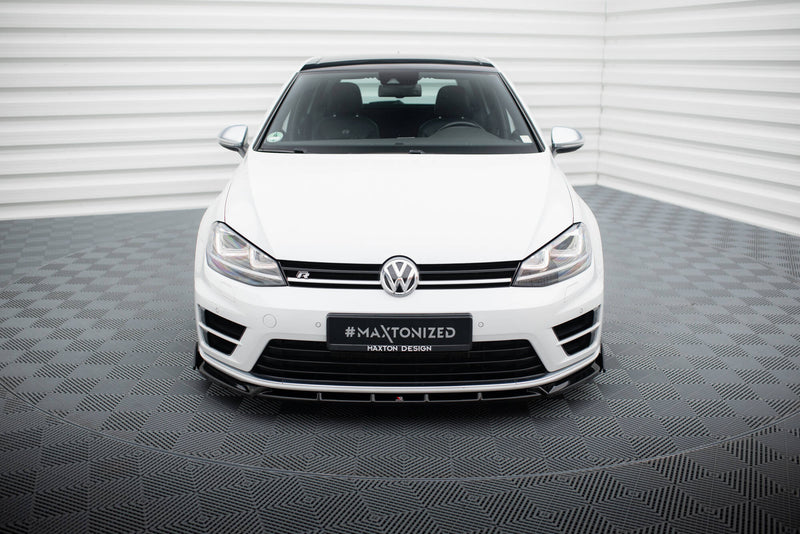 Maxton Design Front Diffusor V.5 + Flaps Volkswagen Golf R / R-Line Mk7