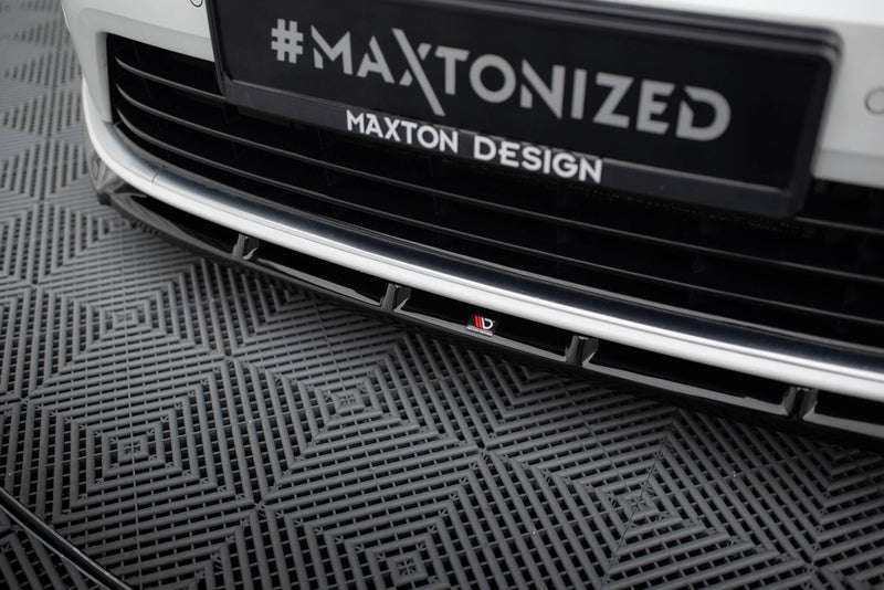 Maxton Design Front Diffusor V.5 + Flaps Volkswagen Golf R / R-Line Mk7