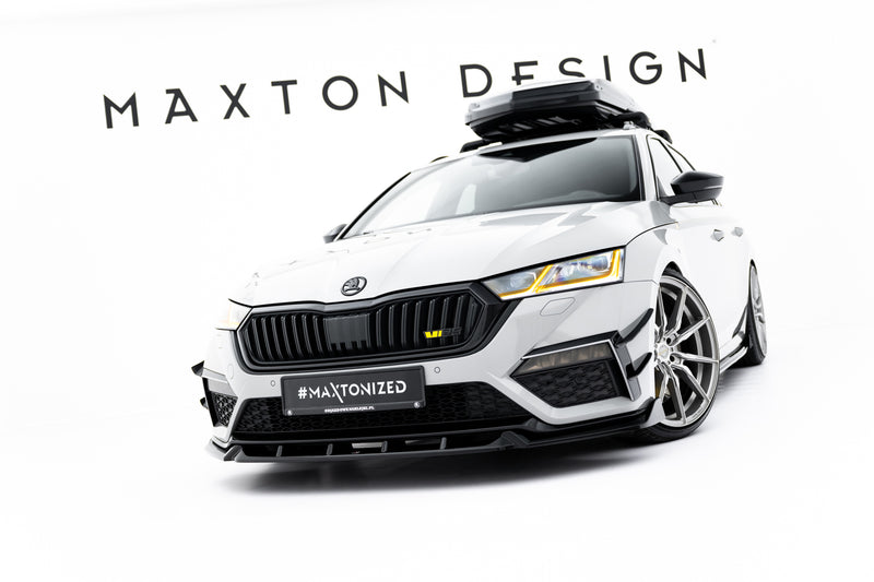 Maxton Design Front Diffusor V.5 Skoda Octavia RS Mk4