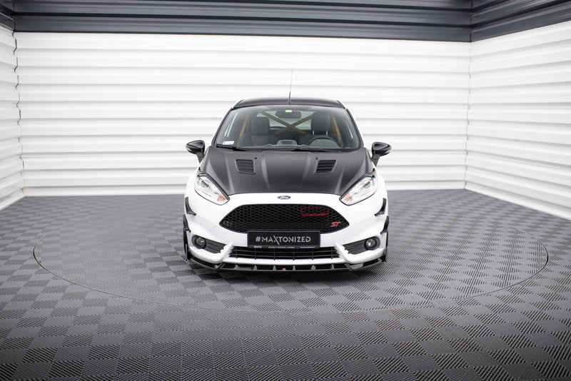 Maxton Design Front Diffusor V.6 + Flaps Ford Fiesta ST Mk7 Facelift