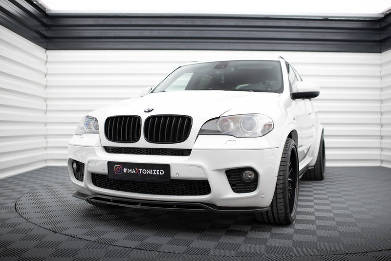 Maxton Design Splitter / Frontansatz  BMW X5 E70 Facelift M-pack