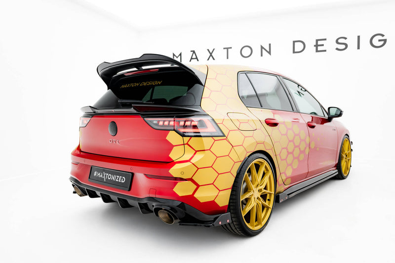 Maxton Design Niedriger Spoiler Cap 3D Volkswagen Golf GTI / GTI Clubsport / R / R-Line / GTE / GTD Mk8 / Mk8 Facelift