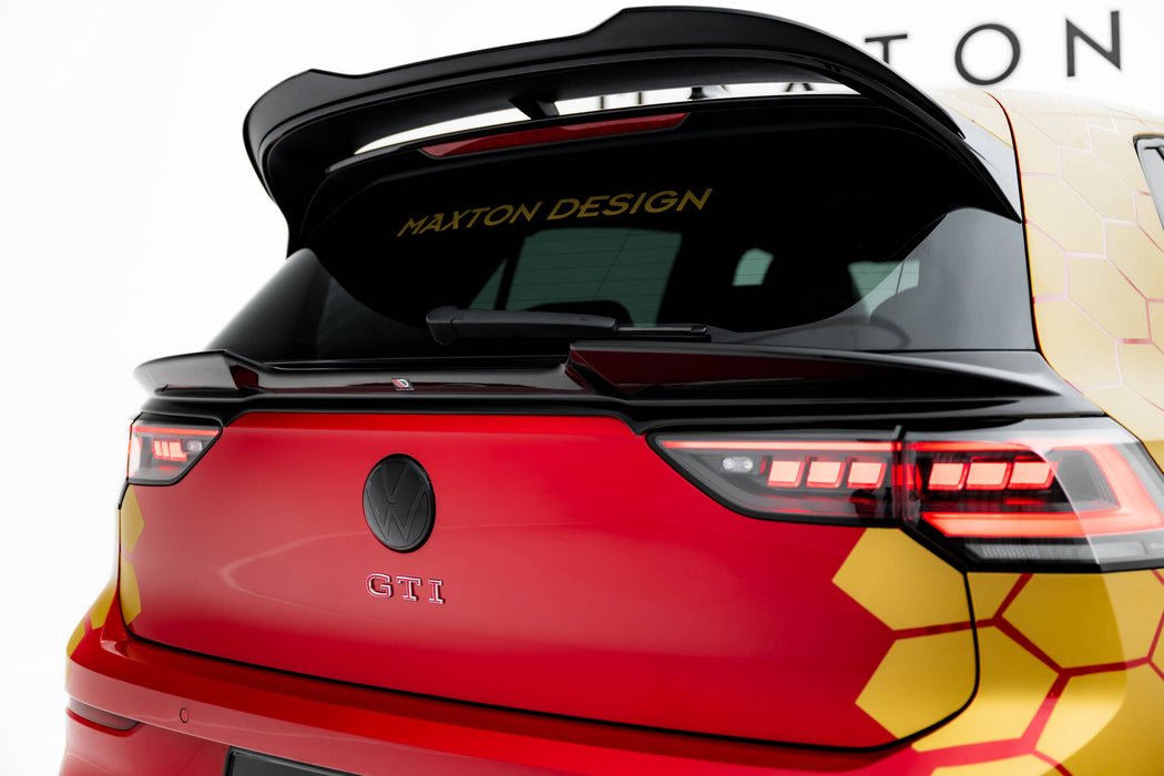 Maxton Design Niedriger Spoiler Cap 3D Volkswagen Golf GTI / GTI Clubsport / R / R-Line / GTE / GTD Mk8 / Mk8 Facelift